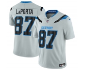Men's Detroit Lions #87 Sam LaPorta Silver 2026 F.U.S.E. Rivalries Collection Limited Football Stitched Jersey
