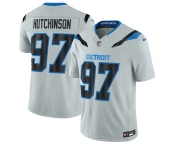 Men's Detroit Lions #97 Aidan Hutchinson Silver 2026 F.U.S.E. Rivalries Collection Limited Football Stitched Jersey