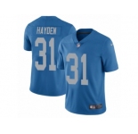 Men's Nike Detroit Lions #31 D.J. Hayden Limited Blue Alternate NFL Jersey