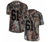 Men's Nike Detroit Lions #61 Kerry Hyder Limited Camo Rush Realtree NFL Jersey