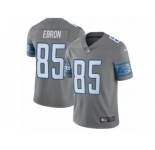 Men's Nike Detroit Lions #85 Eric Ebron Limited Steel Rush NFL Jersey
