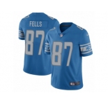 Men's Nike Detroit Lions #87 Darren Fells Limited Light Blue Team Color NFL Jersey