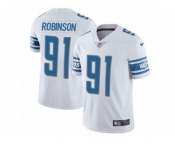 Men's Nike Detroit Lions #91 A'Shawn Robinson Vapor Untouchable Limited White NFL Jersey