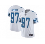 Men's Nike Detroit Lions #97 Akeem Spence Limited White NFL Jersey
