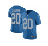 Nike Detroit Lions #20 Barry Sanders Blue Throwback Men's Stitched NFL Limited Jersey
