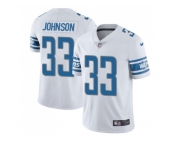 Nike Detroit Lions #33 Kerryon Johnson White Men Stitched NFL Vapor Untouchable Limited Jersey
