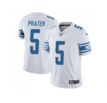 Nike Detroit Lions #5 Matt Prater White Men's Stitched NFL Limited Jersey