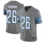 Nike Lions #26 Duron Harmon Gray Men's Stitched NFL Limited Rush Jersey