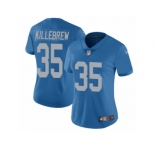 Women Nike Detroit Lions #35 Miles Killebrew Blue Alternate Vapor Untouchable Limited Player NFL Jersey