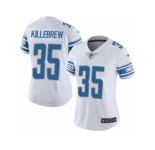 Women Nike Detroit Lions #35 Miles Killebrew White Vapor Untouchable Limited Player NFL Jersey