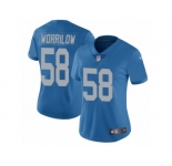 Women Nike Detroit Lions #58 Paul Worrilow Blue Alternate Vapor Untouchable Limited Player NFL Jersey