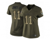 Women's Nike Detroit Lions #11 Marvin Jones Jr Limited Green Salute to Service NFL Jersey