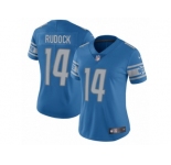 Women's Nike Detroit Lions #14 Jake Rudock Limited Light Blue Team Color NFL Jersey