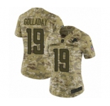 Women's Nike Detroit Lions #19 Kenny Golladay Limited Camo 2018 Salute to Service NFL Jersey