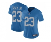 Women's Nike Detroit Lions #23 Darius Slay Jr Blue Throwback Stitched NFL Limited Jersey