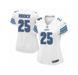 Women's Nike Detroit Lions #25 Theo Riddick Limited White NFL Jersey