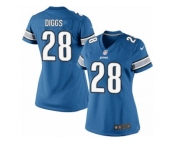 Women's Nike Detroit Lions #28 Quandre Diggs Limited Light Blue Team Color NFL Jersey