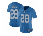Women's Nike Detroit Lions #28 Quandre Diggs Vapor Untouchable Limited Blue Alternate NFL Jersey