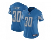 Women's Nike Detroit Lions #30 Teez Tabor Limited Light Blue Team Color Vapor Untouchable NFL Jersey