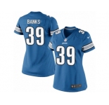 Women's Nike Detroit Lions #39 Johnthan Banks Limited Light Blue Team Color NFL Jersey