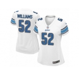 Women's Nike Detroit Lions #52 Antwione Williams Limited White NFL Jersey