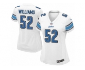Women's Nike Detroit Lions #52 Antwione Williams Limited White NFL Jersey