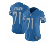 Women's Nike Detroit Lions #71 Ricky Wagner Limited Light Blue Team Color NFL Jersey