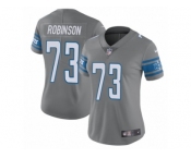Women's Nike Detroit Lions #73 Greg Robinson Limited Steel Rush NFL Jersey