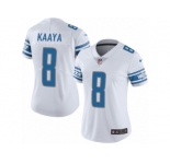 Women's Nike Detroit Lions #8 Brad Kaaya Limited White Vapor Untouchable NFL Jersey