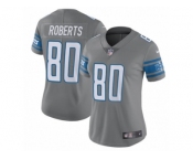Women's Nike Detroit Lions #80 Michael Roberts Limited Steel Rush NFL Jersey