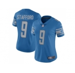 Women's Nike Detroit Lions #9 Matthew Stafford Light Blue Team Color Stitched NFL Limited Jersey