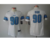 nike women nfl jerseys detroit lions #90 ndamukong suh white[nike limited]