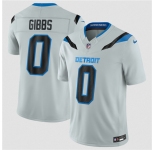 Youth Detroit Lions #0 Jahmyr Gibbs Silver 2026 F.U.S.E. Rivalries Collection Limited Football Stitched Jersey