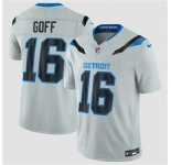 Youth Detroit Lions #16 Jared Goff Silver 2026 F.U.S.E. Rivalries Collection Limited Football Stitched Jersey