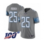 Youth Detroit Lions #25 Theo Riddick Limited Steel Rush Vapor Untouchable 100th Season Football Jersey