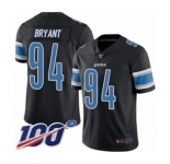Youth Detroit Lions #94 Austin Bryant Limited Black Rush Vapor Untouchable 100th Season Football Jersey