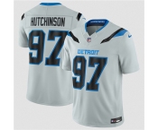 Youth Detroit Lions #97 Aidan Hutchinson Silver 2026 F.U.S.E. Rivalries Collection Limited Football Stitched Jersey