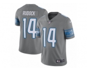 Youth Nike Detroit Lions #14 Jake Rudock Limited Steel Rush NFL Jersey