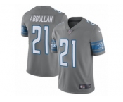 Youth Nike Detroit Lions #21 Ameer Abdullah Limited Steel Rush NFL Jersey