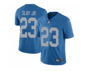 Youth Nike Detroit Lions #23 Darius Slay Jr Blue Throwback Stitched NFL Limited Jersey