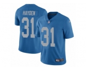 Youth Nike Detroit Lions #31 D.J. Hayden Limited Blue Alternate NFL Jersey