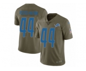 Youth Nike Detroit Lions #44 Jalen Reeves-Maybin Limited Olive 2017 Salute to Service NFL Jersey