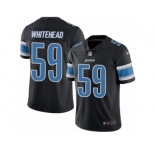 Youth Nike Detroit Lions #59 Tahir Whitehead Limited Black Rush NFL Jersey