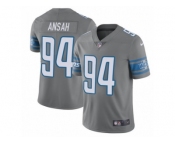 Youth Nike Detroit Lions #94 Ziggy Ansah Limited Steel Rush NFL Jersey