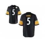 Men's Nike Pittsburgh Steelers #5 Joshua Dobbs Black Game Jerseys