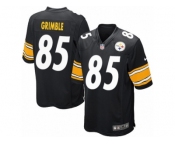 Men's Nike Pittsburgh Steelers #85 Xavier Grimble Game Black Team Color NFL Jersey