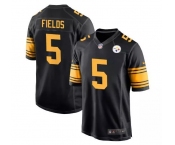 Men's Pittsburgh Steelers #5 Fields Black Nike Game Jersey
