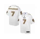 Nike Pittsburgh Steelers #7 Ben Roethlisberger White Men's NFL Pro Line Fashion Game Jersey