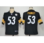 nike nfl jerseys pittsburgh steelers #53 maurkice pouncey black[game]