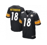 Men's Nike Pittsburgh Steelers #18 Zach Mettenberger Elite Black Team Color NFL Jersey